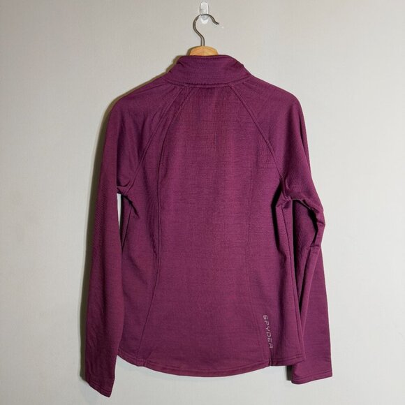 NWT Spyder Active Full Zip Fleece Jacket Womens Medium Purple Soft Shell Outdoor - Picture 3 of 15